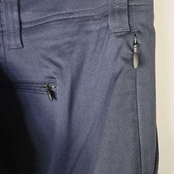 New Oak Hill Mens Big & Tall Straight Fit Tech Pants Navy 58x30 Moisture Wicking - Picture 6 of 13